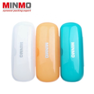 Waterproof Logo customized  simple fashionable portable plastic glasses case