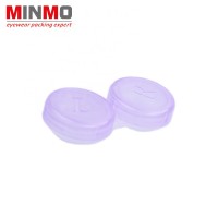 with logo Popular Hard Novelty Plastic Contact Lens Case